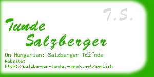 tunde salzberger business card